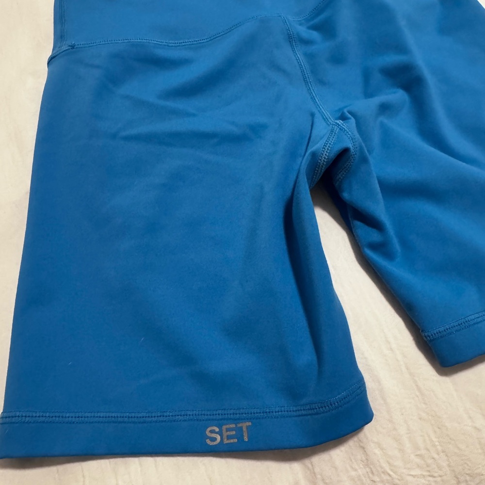 Set Active Blue Performance Two-Piece Activewear … - image 3